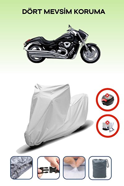 Breen Gray Rear Bag Lock Incompatible Suzuki Vzr 1800 Intruder Compatible Mot...