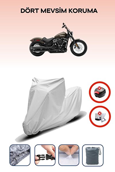 Breen قفل حقيبة خلفية رمادي اللون غير متوافق مع قماش الدراجة النارية هارلي ديفيدسون سوفتيل ستريت بوب المتوافق مع الدراجات النارية