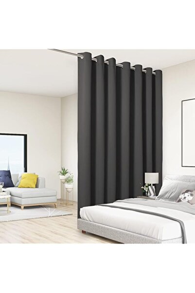 The Bros Room Divider Blackout Curtain, 84 x 108 in, 1 Panel, Dark Grey