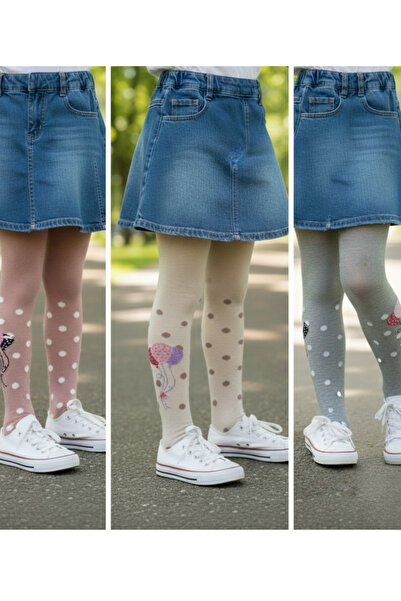 Pink Bunny gift for your baby %80 Pamuklu Kız Çocuk "Uçan Balon" Nakışlı ve P...