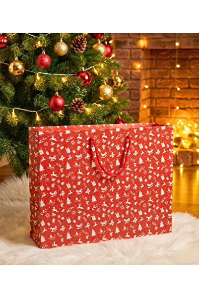 Smart Box Christmas Themed Gift Bag (3 Pieces) Hard Cardboard Bag Gift High Q...