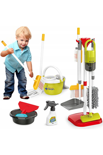 Matadi Home Little Helper cleaning set with electronic upright vacuum cleaner with suction function, headlight