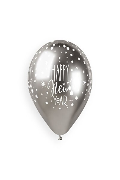 Party Zone 13" Shiny Latex Happy New Year Pack of 6