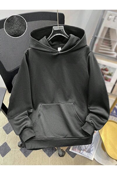 EYAX MODA Printed Unisex Oversized Hooded Sweatshirt