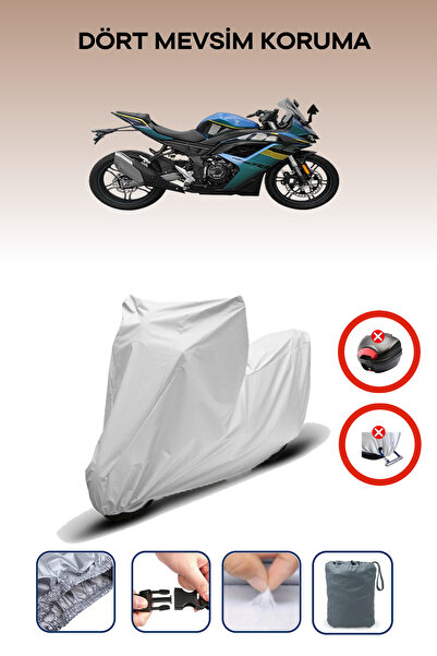 Breen Gray Rear Bag Lock Incompatible Voge 250 Rr Compatible Motorcycle Tarpa...