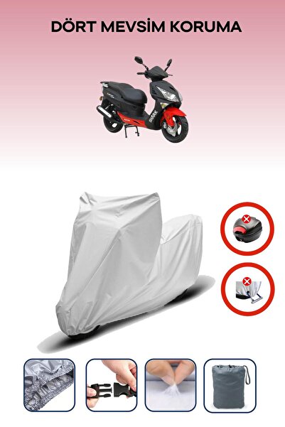 Breen Gray Rear Bag Lock Incompatible with Asya Shark 150 Compatible Motorcyc...