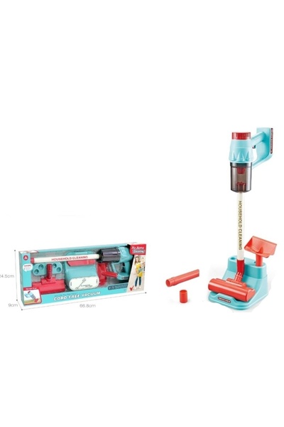 Toy aspirator pentru copii, set de curățare cu accesorii, model vertical, mul...