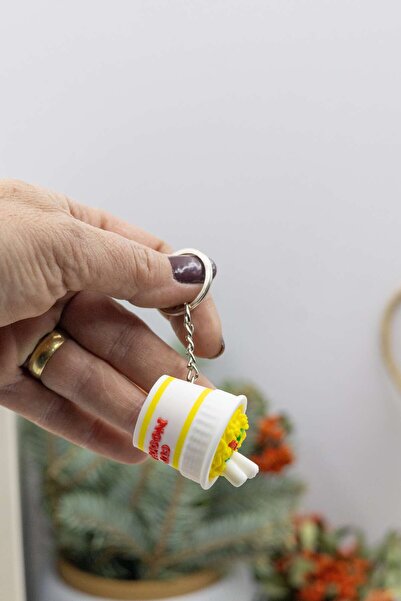 Modello Craft Noodle Cup Clicker Keychain – Fun Cup Noodle Design Clicking Fi...