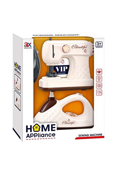 Toy Set de electrocasnice pentru copii, mașină de cusut și fier de călcat, 3+