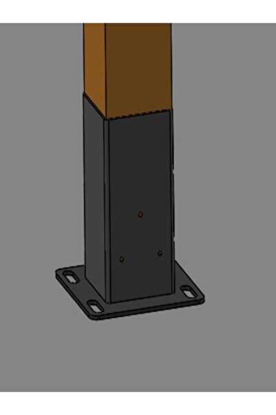 VitaFence Pergola Çardak Sundurma Garaj İçin Metal Taban Bağlantı Braketi/Apa...