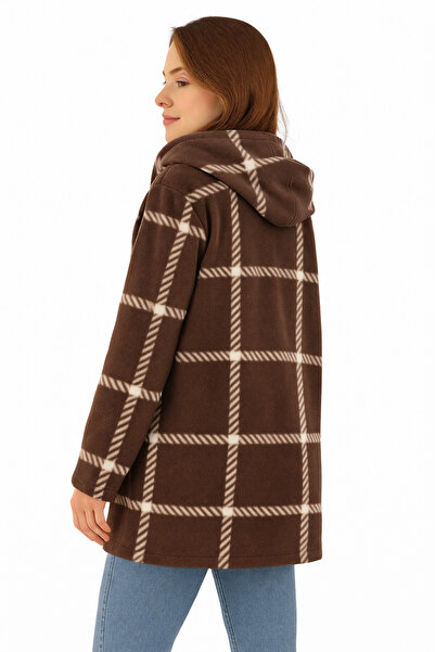 Modayase Women's Zippered Fleece Cardigan Coat