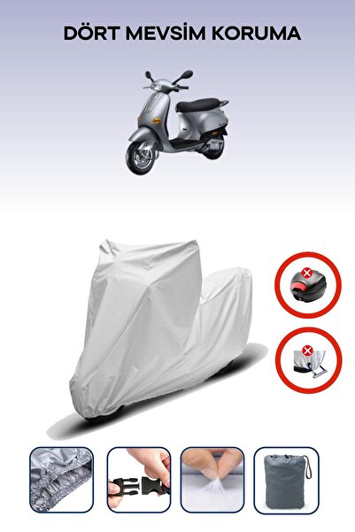 Breen Gray Rear Bag Lock Incompatible Piaggio Et4 150 Compatible Motorcycle T...