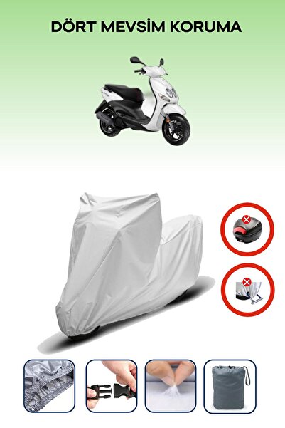 Breen Gray Rear Bag Lock Incompatible with Yamaha Neos Compatible Motorcycle ...
