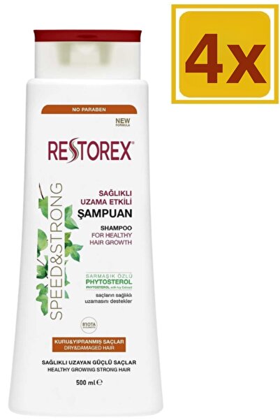 Restorex 500 ml 4 bucăți șampon pentru păr uscat și deteriorat