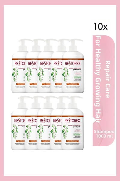 Restorex Șampon 1000 ml pentru păr uscat și deteriorat x 10 bucăți