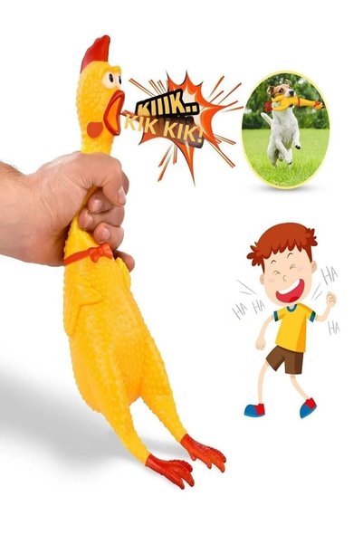 Pribor Screaming Rooster Toy with Sound for Chicken, Chick, Dog, Cat, m Size 30 cm