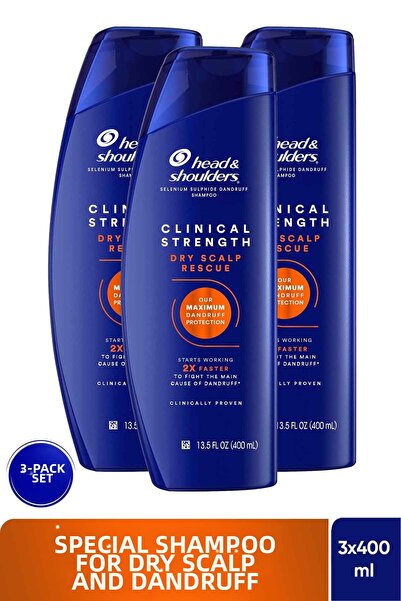 Head & Shoulders شامبو كلينيكال سترينث دراي سكالب ريسكيو خاص لفروة الرأس الجا...