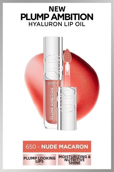 L'Oreal Paris Plump Ambition Hyaluron Lip Oil Besleyici și Nemlendirici Dudak...