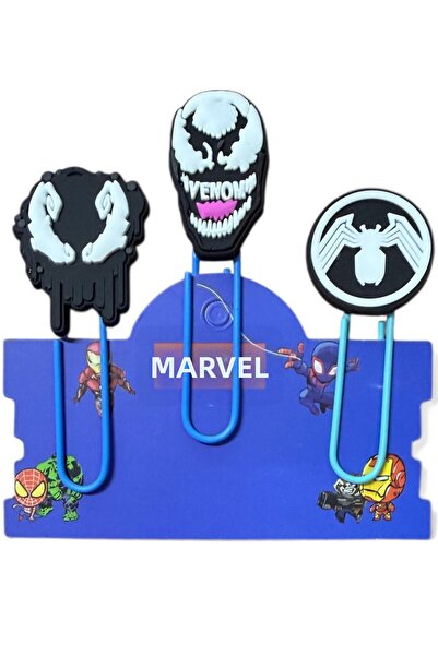 Buki'nin Atölyesi Set de 3 semne de carte / agrafe Venom