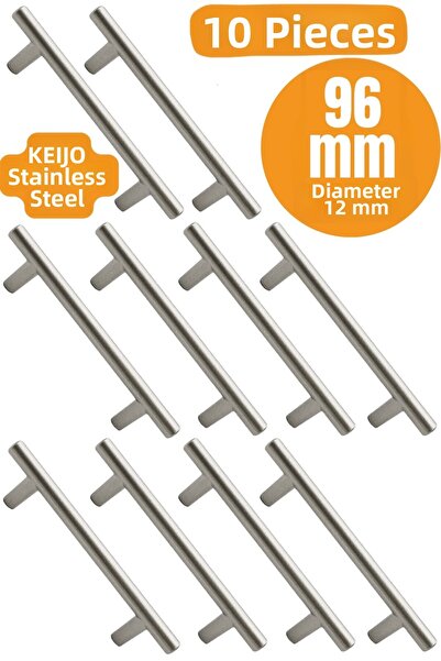 almital mobilya aksesuarları furniture accessories 10 ΤΕΜ. Keijo INOX 96mm Αν...