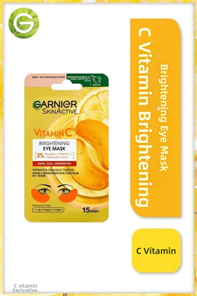 Garnier Mască pentru ochi strălucitoare cu vitamina C