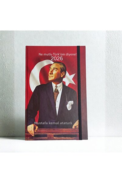 Lizy Agenda zilnică datată 2026 Ataturk – Copertă rigidă premium, ediție spec...