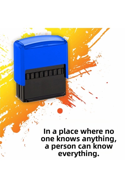 Hediyeni Al ختم أسود بتصميم خاص مكتوب عليه 'لا أحد يعرف ذلك'