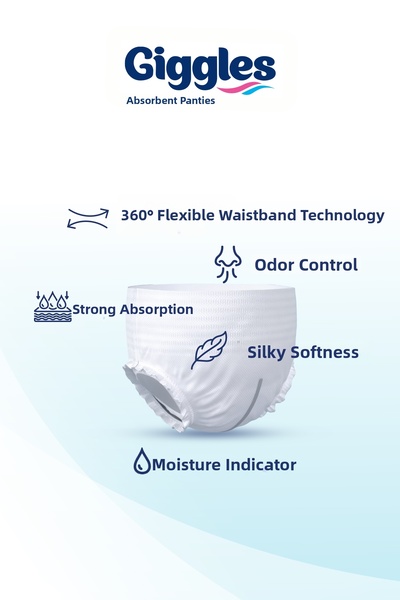 giggles Pantyhose Adult Patient Diapers Large Size L Size 30 Lu