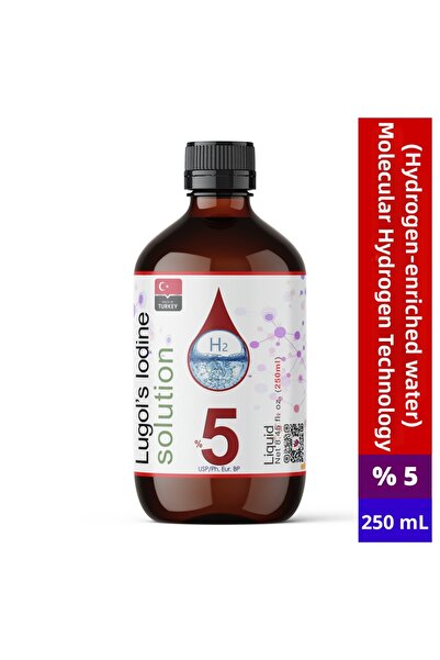 Dolar Kimya محلول لوجول 5% |   250 مل |   زجاجة زجاجية (ليوجول الصيدلاني، الي...