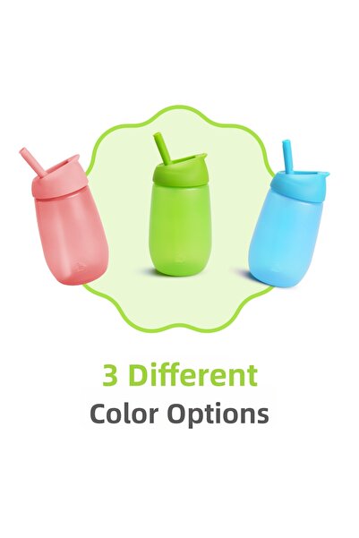 Munchkin Simple Clean Washable Drinking Cup with Straw |   296 ml |   12 Months+ |   Green |   Bpa Free
