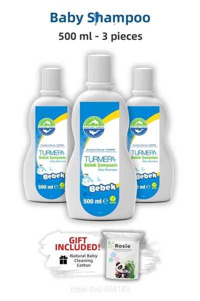Turmepa Baby Shampoo 500 ml 3 Pieces and Rosie