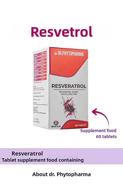 Dr Phytopharma مكمل يحتوي على 1000 مل من ريسفيراترول والجينسنغ الأحمر - الكرك...