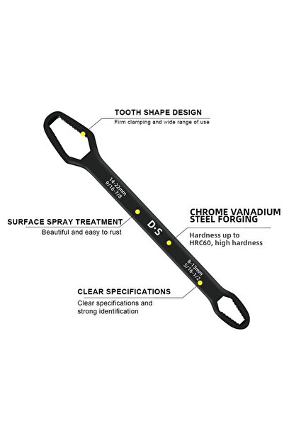 AnkaVerse Universal Wrench Double-Head Multifunctional 6-22mm (5286)