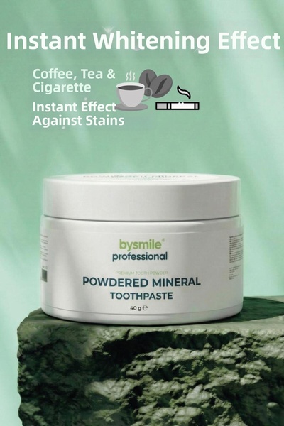 BySmile Professional مسحوق تبييض الأسنان المعدني طويل الأمد منعش ذو تأثير دائم
