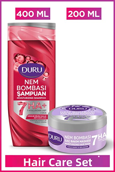 Duru Moisture Bomb Anti-Frizz Shampoo & Intensive Repair and Moisturizing Hai...