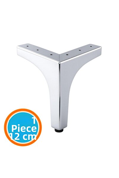 NZB Furniture Leg Modern Sofa Durable Triangle Unit Leg Feet 12cm Chrome Silv...