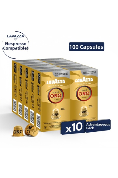 LavAzza كواليتا أورو 55 جرام نسبرسو ®   كبسولة ألومنيوم متوافقة X10