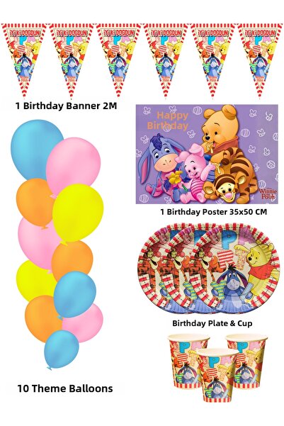 HAPPYLOOPPARTY Winnie The Pooh - Decoratiuni pentru petrecerea de aniversare ...