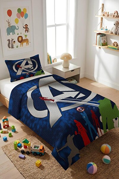 Dolce Mariee طقم غطاء سرير للأطفال مفرد من قماش المخمل اللامع (قطعتان) TKY0016