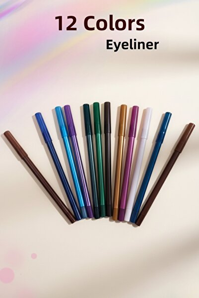 mon angel مجموعة أقلام تحديد العيون الزيتية الملونة المقاومة للماء للنساء مكو...