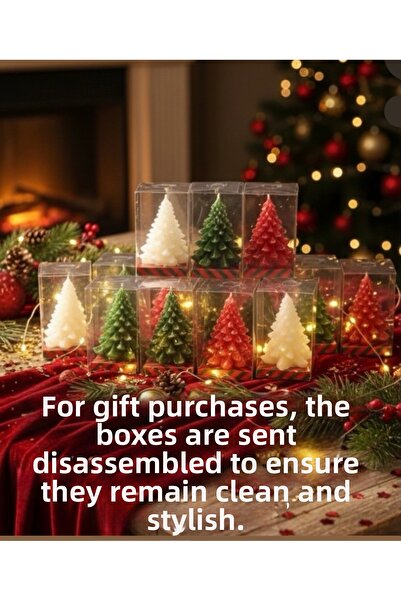 Candles Flame 9 شمعات شجرة الصنوبر هدية عيد الميلاد