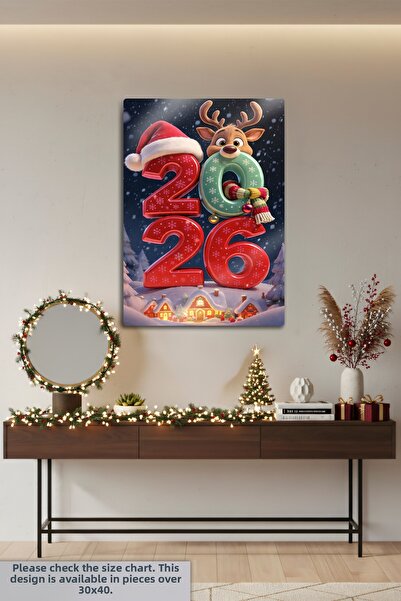 DekorHane Metal Print - 2026 Gloves New Year, Happy New Year, Christmas, Happy New Year Painting, New Year Gift