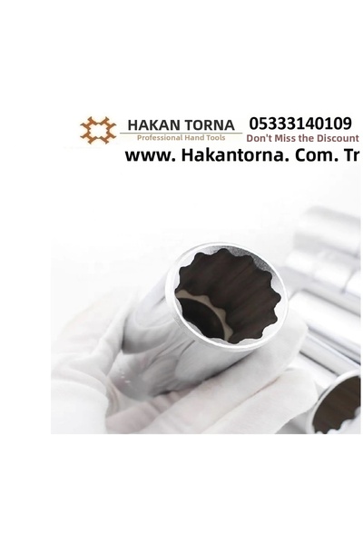 HakanTorna Arm 1/2 Cr-V 19mm Long Deep Star Socket