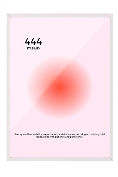 Zestia Tablou de perete cu ramă albă 444 Stability – Decor pentru sufragerie ...