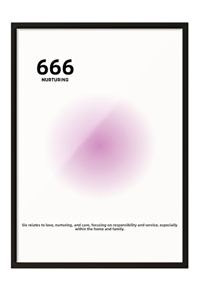 Zestia Tablou de perete cu ramă neagră 666 Nurturing – Decor pentru sufrageri...