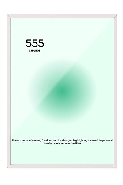 Zestia Tablou de perete cu ramă albă 555 Change – Decor pentru living în tonu...