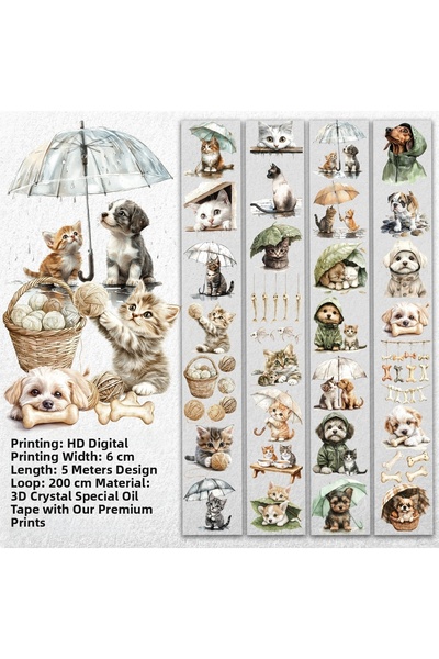 Onwize شريط PET للحيوانات الأليفة في الأيام الممطرة |   شريط لاصق لاصق بتصميم...