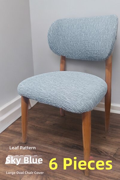 AKBU Bohemian New Model Chair Cover Jacquard 6 Pieces