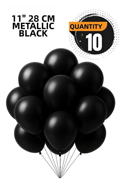 FESTİLO بالون معدني 11 بوصة 28 سم 10 قطع زينة لحفلات أعياد الميلاد