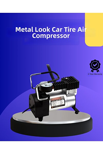 ZERO LAND Lvsqvr Metal Body Auto Tire Air Compressor 12V 140 Psi (114340) Fast Inflation